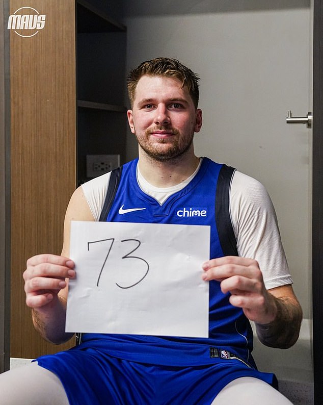 Luka Doncic scored 73 points on Friday in a virtuoso performance vs.  the Hawks