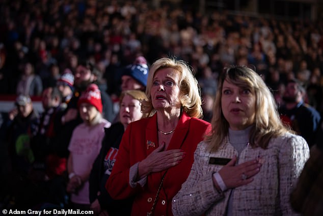 Polls from JL Partners have shown that Trump's lead is determined by MAGA women.  On Saturday, supporters gathered at the SNHU Arena in Manchester, New Hampshire