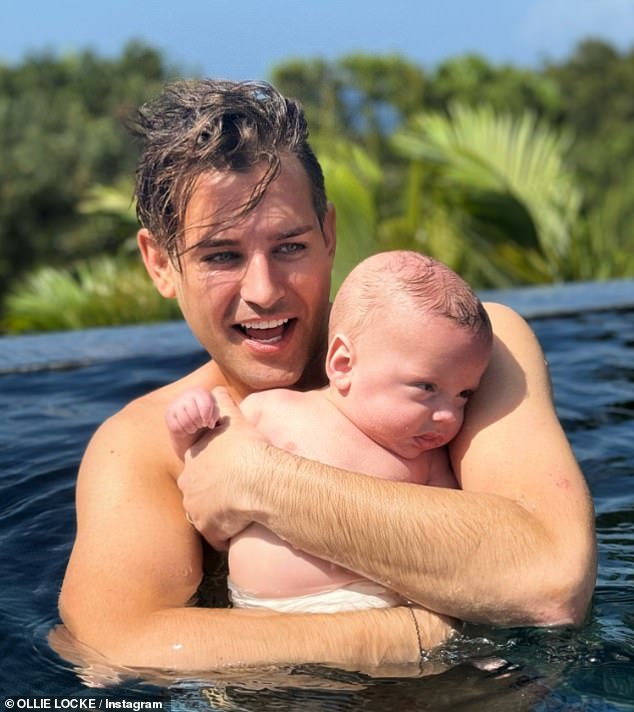 Ollie Locke, 36, has revealed his son Apollo was rushed to intensive care after he suddenly stopped breathing when he was just days old