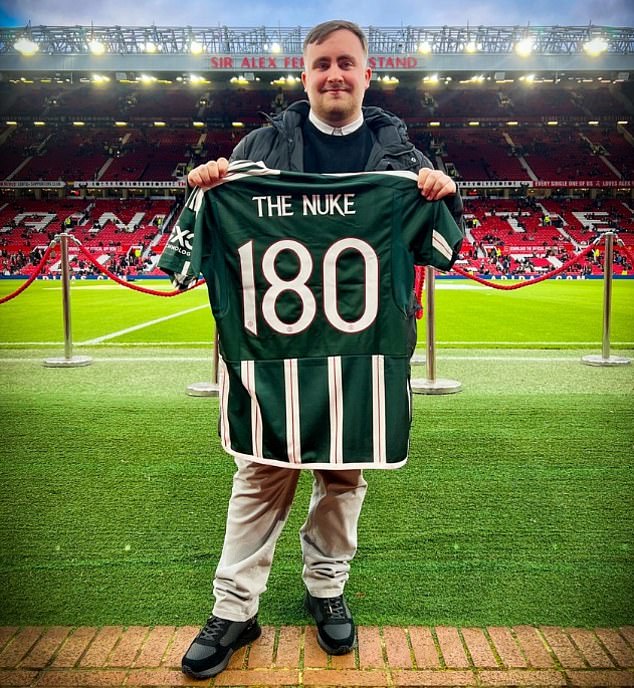 Manchester United welcome Luke Littler to Old Trafford ahead of