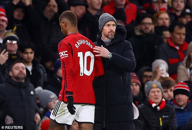 United boss Erik ten Hag has insisted he will 'handle' Rashford's issue internally