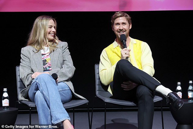 Margot Robbie attended a special screening of her blockbuster Barbie with co-star Ryan Gosling, days after her Oscars snooze