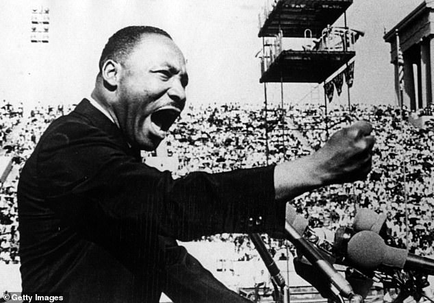 Martin Luther King's 'I have a dream' speech has been crowned the most inspiring of all time