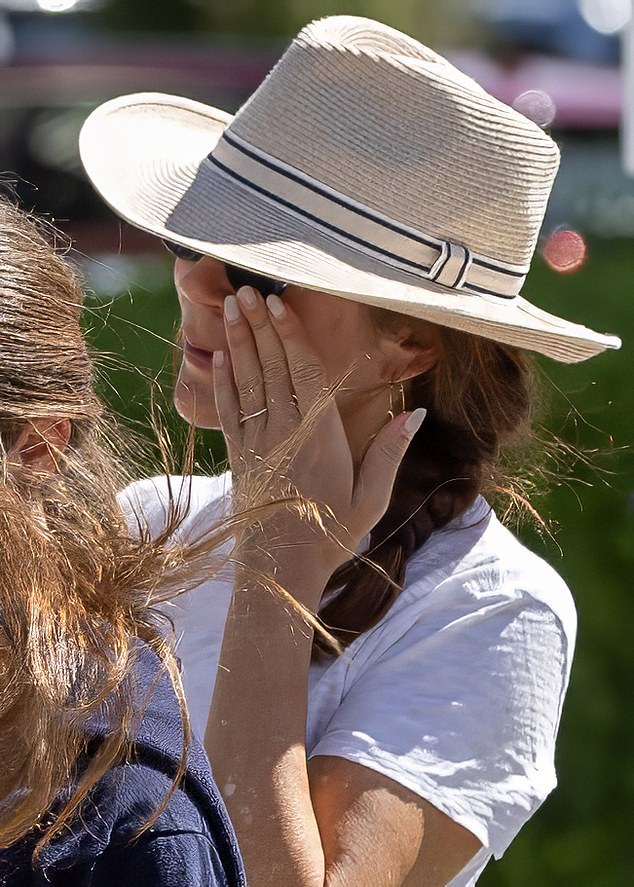 Crown Princess Mary was seen appearing to shed tears with friends as they left Queenstown, New Zealand for Australia in December