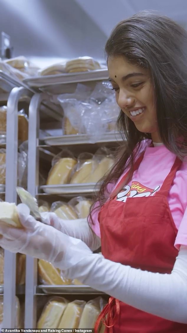 She was preparing fresh slices of butter bread in the kitchen