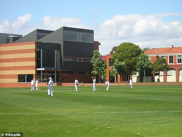 Skinner taught at Caulfield Grammar (pictured) and Newhaven College for three decades