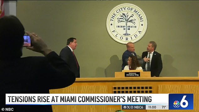 Two Miami council members nearly got into a fight, shouting 