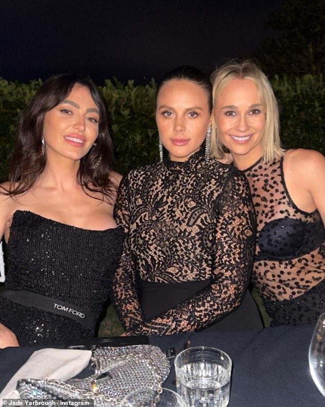 Michael Clarke's ex-girlfriend Jade Yarbrough started the new year with a bang along with a handful of her closest friends