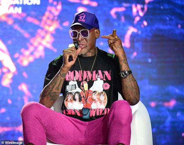 Former Bulls star Dennis Rodman was mysteriously absent from the Chicago event