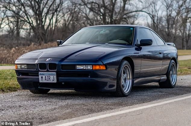 Michael Jordan's dark blue 1991 BMW 850i 6-Speed ​​sold for more than $108,000 on Monday