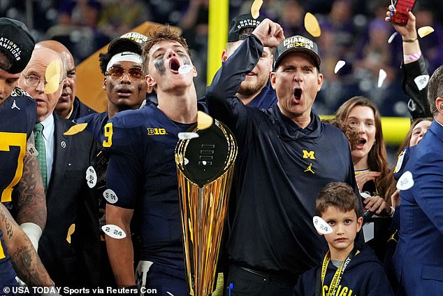 The Michigan Wolverines' powerful running game led them to winning a national title