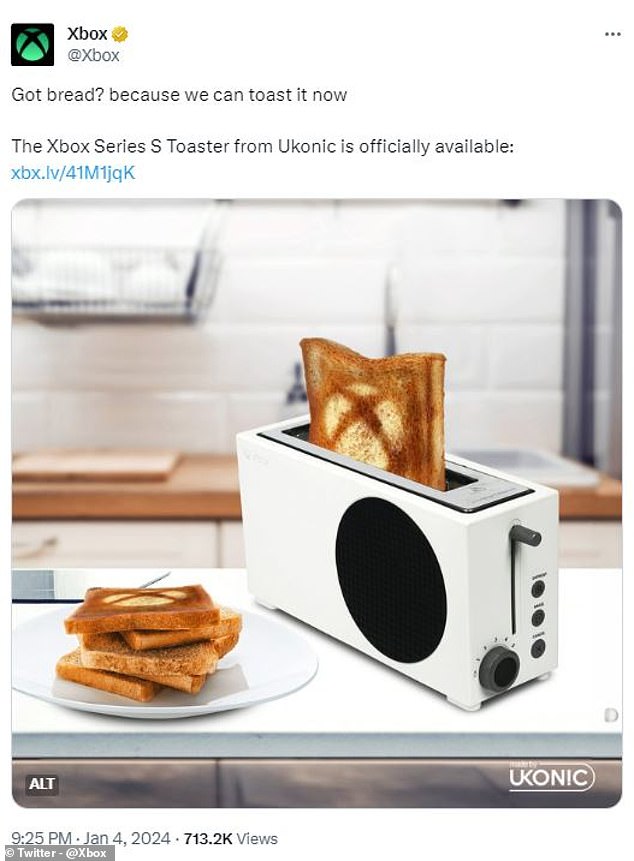 In a post on X, Microsoft announced that the toaster would be available for purchase at Walmart