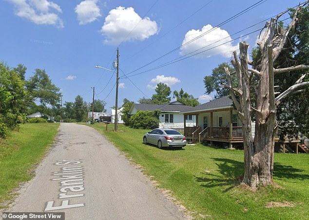 Marshall is accused of entering the property of his ex-wife, Constance Hope McRae Marshall, on December 27.  Here is a view of the street