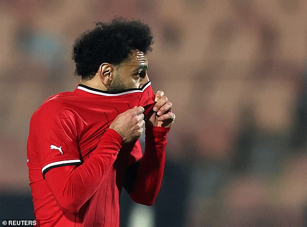 Mo Salah came close to missing another penalty after hitting the crossbar and relying on the goalkeeper's ball to rebound into the back of the net