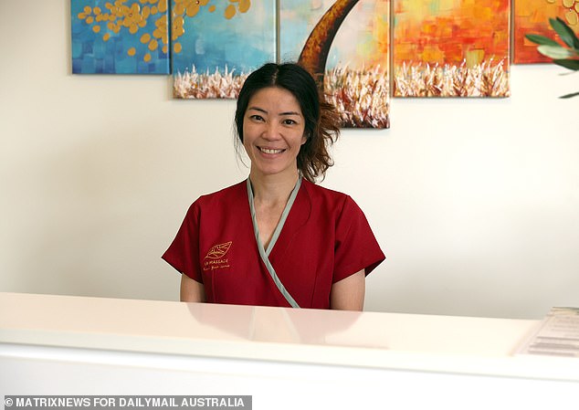 Wannisa Piyatrakul (pictured), owner of La Massage Thai Remedial & Day Spa at Mosman in Sydney's exclusive Lower North Shore, blamed shady men for forcing her to post a grim message (pictured below) in her window after dozens of them started asking for sexual favors when the establishment opened three months ago