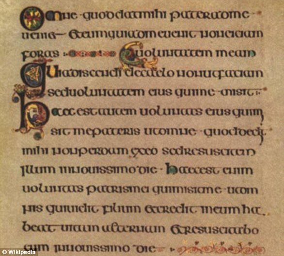 The Book of Kells manuscript, which overshadowed all other artistic and cultural achievements of the early Middle Ages, was created by Irish monks around 800 AD to glorify the life of Christ