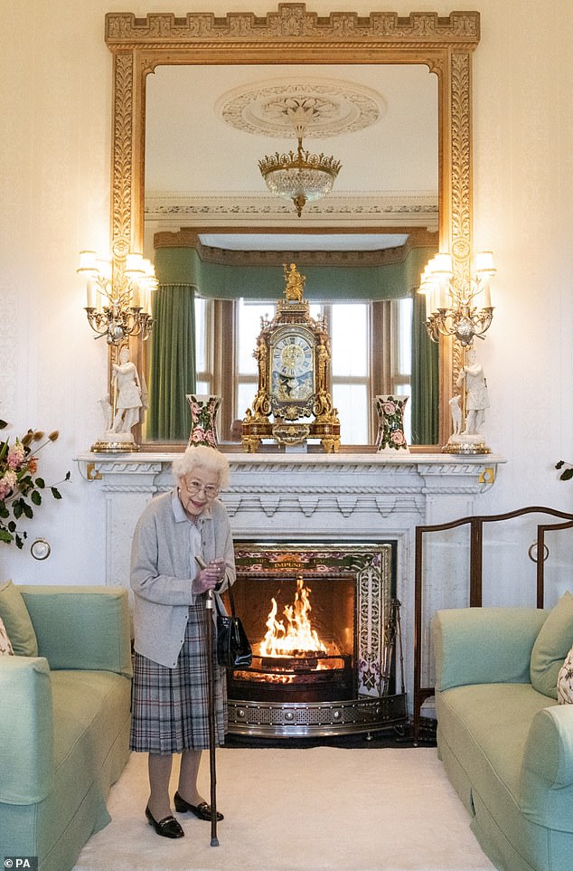 The Queen's final months were marred by the Sussexes' behaviour.  Pictured, in her last photo at Balmoral