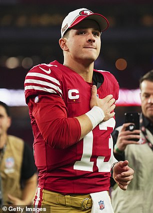 San Francisco 49ers quarterback Brock Purdy