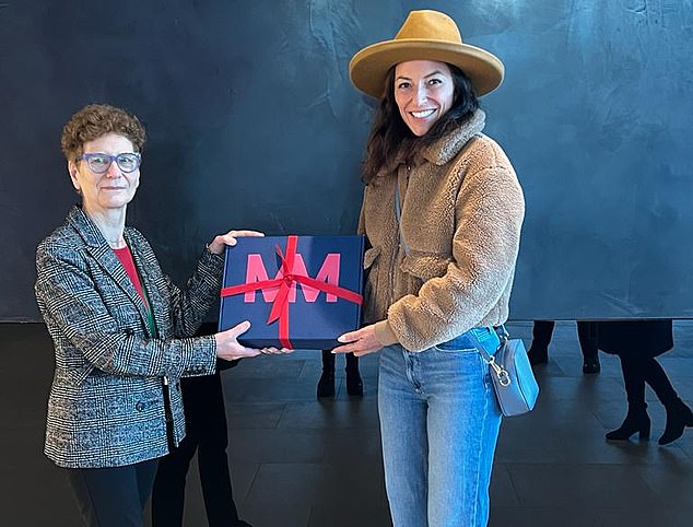 Davina McCall (left) alongside Jane Cowl Senior Public Involvement Adviser at NICE as she delivers the Menopause Mandate's official response to new draft guidelines for menopause care in England