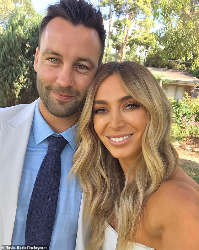 The bombshell announced her divorce from retired AFL star Jimmy Bartel in August 2019, five years after they tied the knot on the Bellarine Peninsula.  Both shown