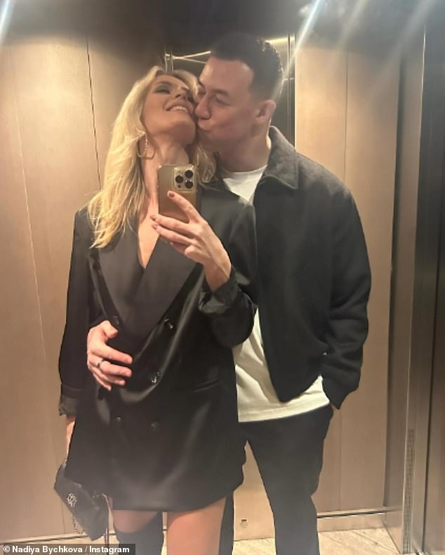 Nadiya Bychkova, 34, and Kai Widdrington, 28, looked smitten in loved-up Instagram photos on Tuesday