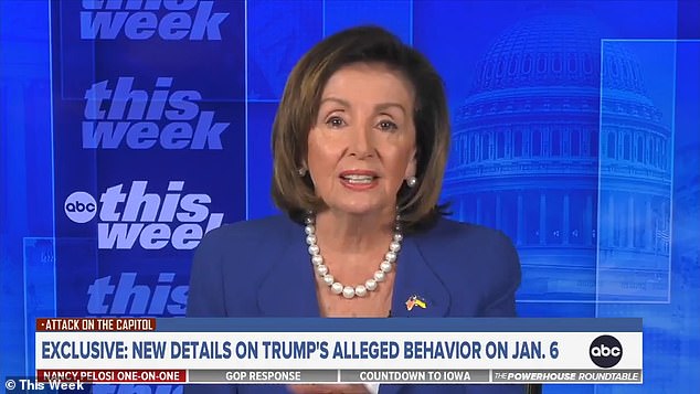 Former House Speaker Nancy Pelosi said Sunday that most of the new damning details about Donald Trump on January 6, 2021 are coming from Republicans and allies.