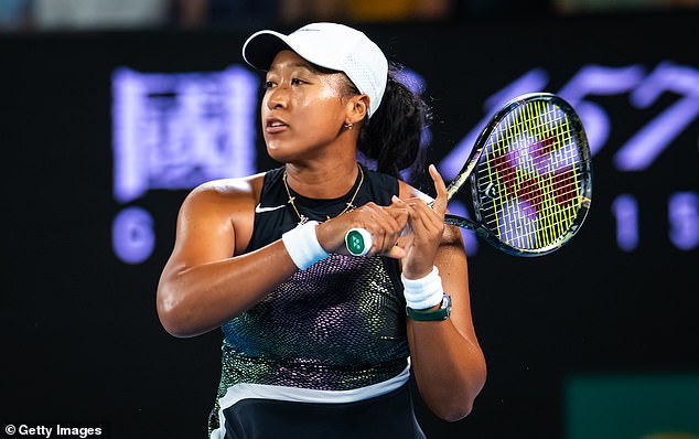 The 26-year-old Osaka returned to action for the first time since the US Open in 2022