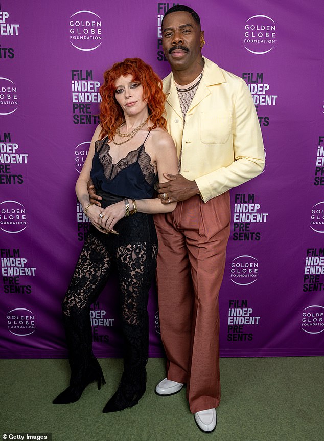 Natasha Lyonne sat next to Colman Domingo at the Film Independent presents An Evening With Colman Domingo event, held Saturday at the Billy Wilder Theater at The Hammer Museum in Los Angeles.