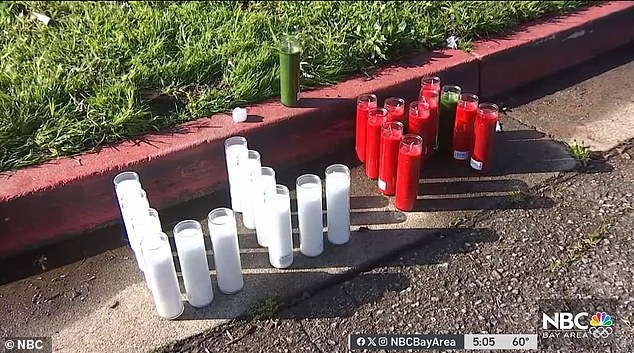 The victim received first aid, but succumbed to his injuries just as the ambulance arrived.  Grieving neighbors left candles on the street in his honor