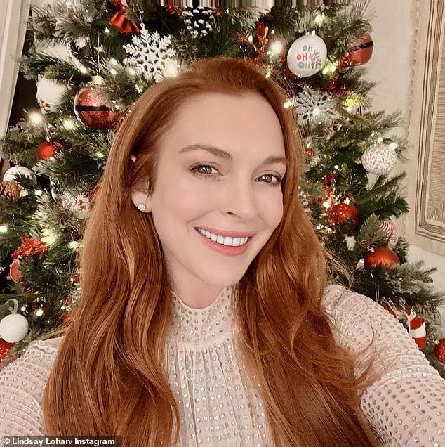 Lindsay Lohan was one of the first Hollywood stars to share clips from her New Year's Eve celebration on Sunday