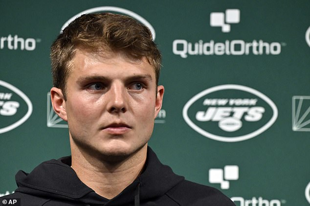 Jets QB Zach Wilson has had a tough time as a starter this season, with New York going 6-10