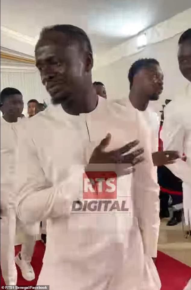 Sadio Mane found himself dressed all in white again two days after marrying his 19-year-old girlfriend as Senegal received a farewell match for the Africa Cup of Nations