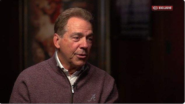 Nick Saban said he was unsure about his retirement until five minutes before he told his players