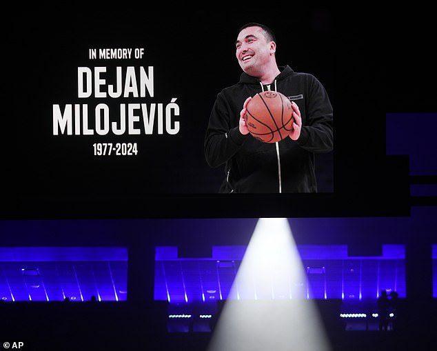 The Utah Jazz will hold a moment of silence in memory of Dejan Milojevic prior to Thursday's game