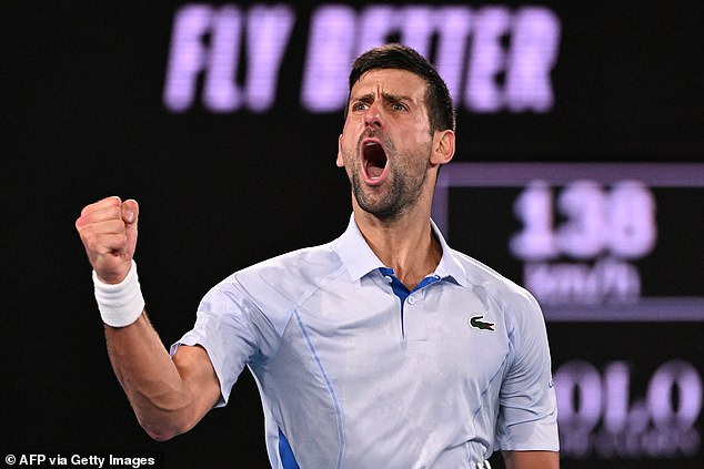 Novak Djokovic has qualified for the second round of the Australian Open