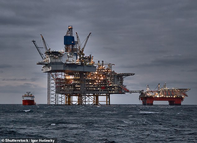 Dark days: The North Sea is known as a mature basin and much of the oil and gas has already been extracted, so new drilling is crucial if production is to continue