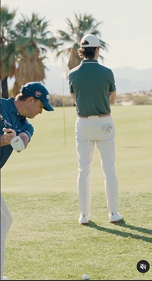 Kisner tried to hit a flop shot over a college golfer's head