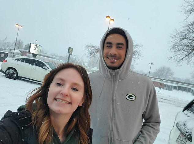 Jordan Love is pictured with 20-year-old UW-Milwaukee student Lucy Kurowski in De Pere