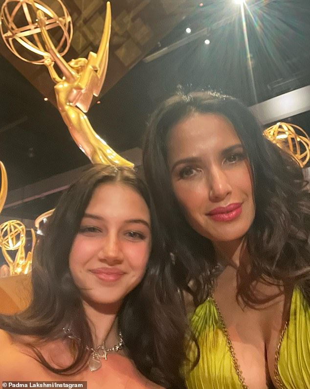 Padma Lakshmi gave fans a glimpse into her and her teenage daughter Krishna's 'girls night' at the 2024 Emmys this week