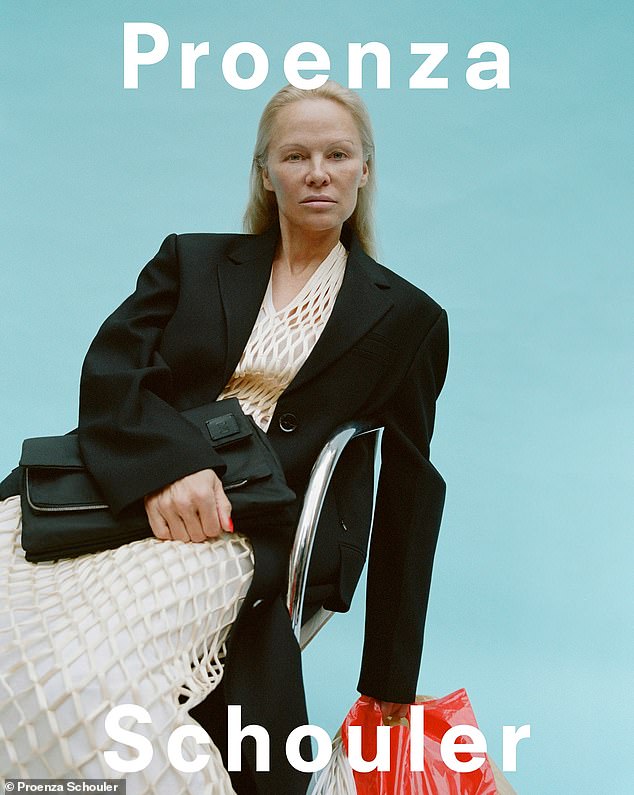 Pamela Anderson continued her fresh perspective as she starred in the SS/24 campaign for Proenza Schouler, a luxury women's fashion brand founded in 2002 by Jack McCollough and Lazaro Hernandez