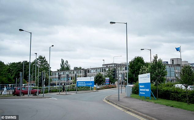 Pictured: A general view of the entrance to Addenbrooke's Hospital, where Mr Lynn died