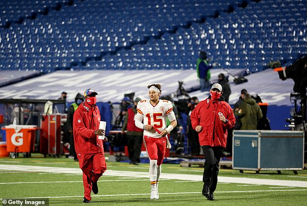 Mahomes didn't play in Buffalo until 2020 when fans were not allowed in the stadium