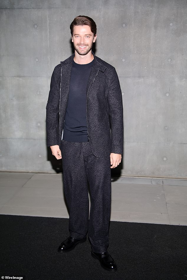 Patrick Schwarzenegger has joined season three of The White Lotus;  pictured in January 2024 in Milan, Italy