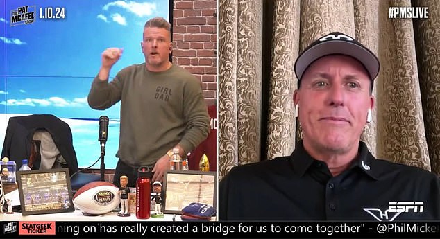 Phil Mickelson appeared on the Pat McAfee Show to explain his reasons for not being captain