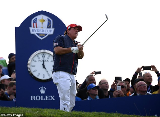 Mickelson last played in the Ryder Cup in 2017 at Le Golf National in Paris, France (pictured)