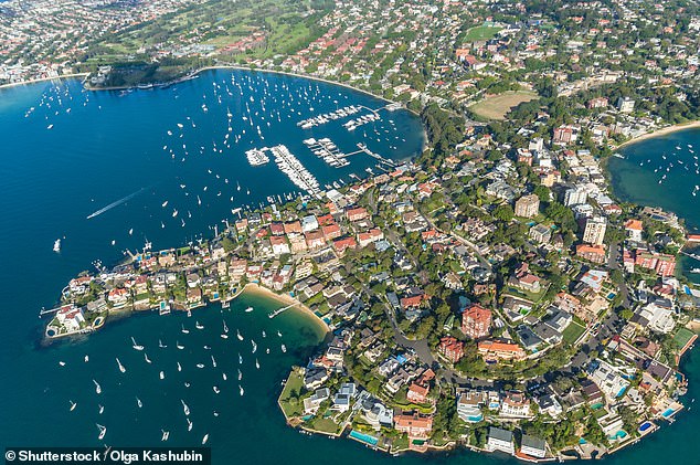 The upscale Sydney suburb of Point Piper (pictured) has been rocked by a series of car thefts