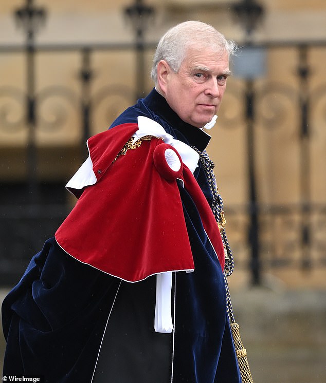 Prince Andrew (pictured) is 'crankier' than usual due to his strict New Year's diet