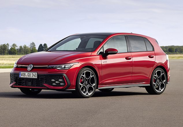 New and improved: the GTI hot-hatch is one of three updated Golf models