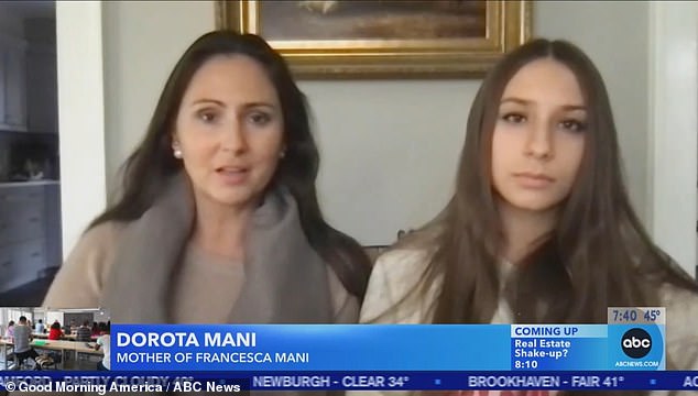 A 14-year-old New Jersey girl who was depicted in a pornographic deepfake image created by one of her male classmates is now leading a campaign to get a federal law passed.  Francesca Mani (right) and her mother, Dorota Mani (left), have criticized the lack of legislation