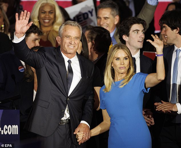 Cheryl Hines says her husband and presidential candidate Robert Kennedy Jr.  should receive Secret Service protection considering what happened to his father and uncle